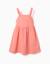 Robe sans manches en coton avec bretelles élastiques Corail clair+Vert clair 1 - vertbaudet enfant 