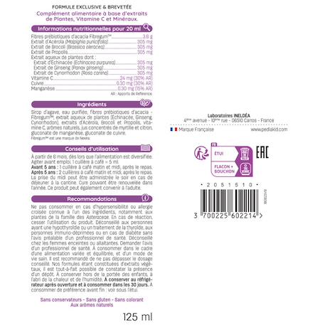 Sirop immuno-fort 125ml - lot de 3 MULTICOLORE 3 - vertbaudet enfant 