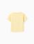 T-shirt en coton avec imprimé palmiers et paillettes Jaune clair 2 - vertbaudet enfant 