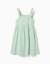 Robe sans manches en coton avec bretelles élastiques Corail clair+Vert clair 6 - vertbaudet enfant 