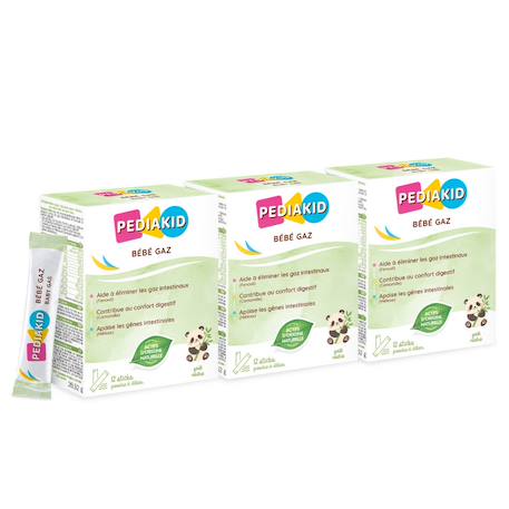 Bébé gaz 12 sticks - lot de 3 MULTICOLORE 1 - vertbaudet enfant 