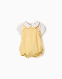 -Ensemble body et barboteuse en coton b&s