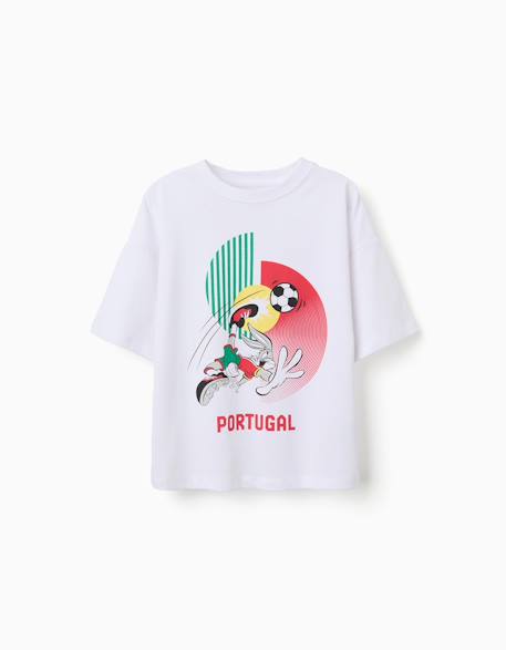 Garçon-T-shirt en coton avec imprimé bugs bunny