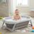 Baignoire bébé pliable et légère lucca Blanc et gris 2 - vertbaudet enfant 