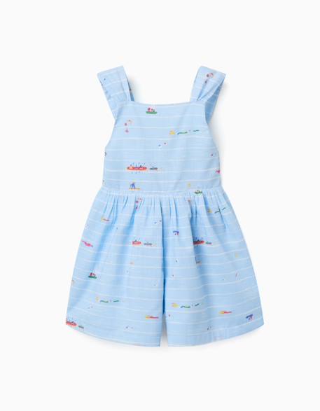 Combishort en coton avec imprimé carolina celas x zippy Bleu clair 2 - vertbaudet enfant 