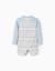 Maillot de bain à rayures et protection uv 40+ b&s Bleu clair 2 - vertbaudet enfant 
