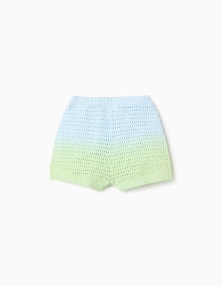 Short en croché avec effet dégradé Bleu clair 2 - vertbaudet enfant 