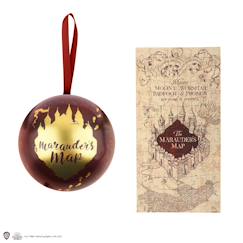 Linge de maison et décoration-Décoration-Capsule de noël avec boule de noël et puzzle carte du maraudeur - harry potter