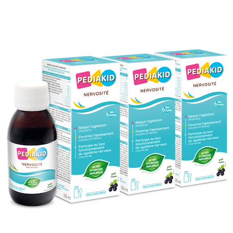 Sirop nervosité 125ml - lot de 3 MULTICOLORE 1 - vertbaudet enfant 