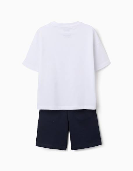 T-shirt en coton + short avec looney tunes Blanc 2 - vertbaudet enfant 