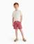 Short de bain avec cordon de serrage et poche Rose foncé 1 - vertbaudet enfant 