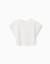 T-shirt court en coton Blanc+Vert clair 1 - vertbaudet enfant 