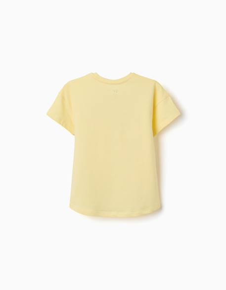 T-shirt en coton avec imprimé étoile de mer Blanc+Jaune clair+Vert clair 5 - vertbaudet enfant 