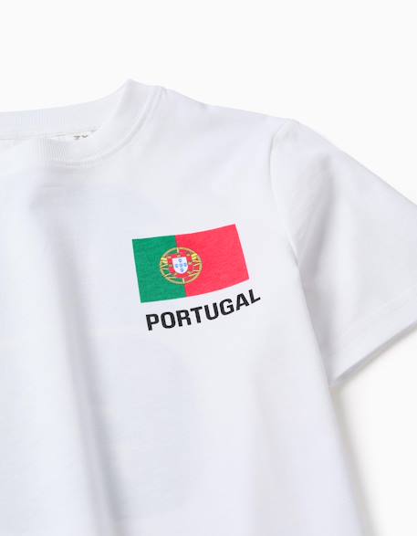 T-shirt en coton portugal fifa coupe du monde 2026 Blanc+Rouge 4 - vertbaudet enfant 