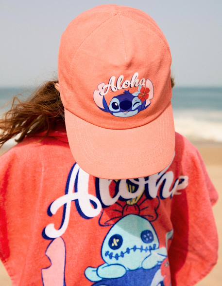 Fille-Casquette en sergé de coton avec imprimé stitch