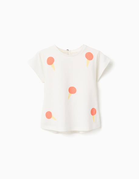 Bébé-T-shirt en coton avec motif cerise