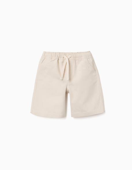 Short long en coton avec cordon de serrage carolina celas x zippy Beige clair+Bleu 1 - vertbaudet enfant 
