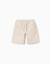 Short long en coton avec cordon de serrage carolina celas x zippy Beige clair+Bleu 1 - vertbaudet enfant 