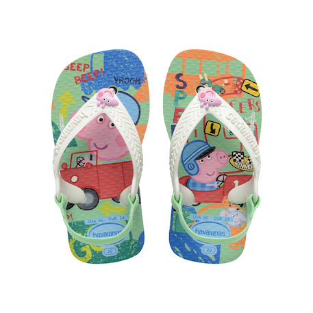 Tongs enfant Peppa Pig Beige+Blanc blanc+Bleu lavender+Crème+Rose 5 - vertbaudet enfant 