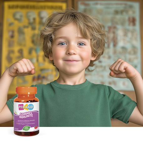 Gommes immunité 60 oursons - lot de 2 MULTICOLORE 2 - vertbaudet enfant 