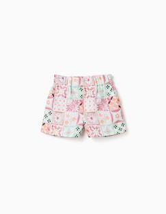 -Short en coton avec motif mosaïque