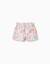 Short en coton avec motif mosaïque Blanc 1 - vertbaudet enfant 