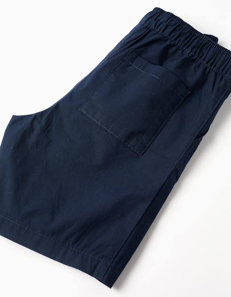 Short chino midi en popeline Beige clair+Bleu foncé+Vert foncé 8 - vertbaudet enfant 