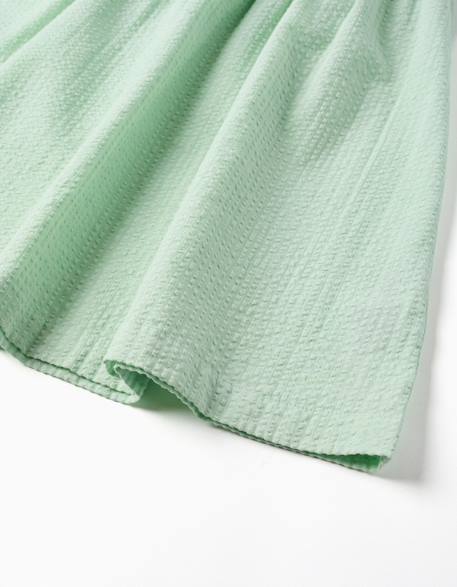 Robe sans manches en coton avec bretelles élastiques Corail clair+Vert clair 8 - vertbaudet enfant 