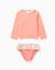 Ensemble de bain bébé avec protection uv 40+ et motif mosaïque Blanc 3 - vertbaudet enfant 