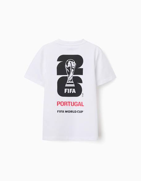 T-shirt en coton portugal fifa coupe du monde 2026 Blanc+Rouge 3 - vertbaudet enfant 