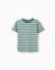 T-shirt en coton à rayures Jaune clair+Vert clair+Vert foncé 7 - vertbaudet enfant 