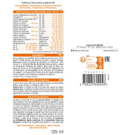 Sirop 22 vitamines 125ml - lot de 2 MULTICOLORE 3 - vertbaudet enfant 