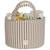 Panier de rangement praliné rayures moka Marron 2 - vertbaudet enfant 