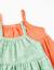 Lot de 2 robes sans manches unies et imprimées Bleu clair+Vert clair 7 - vertbaudet enfant 