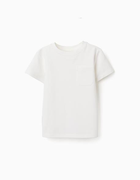Garçon-T-shirt en coton piqué avec poche