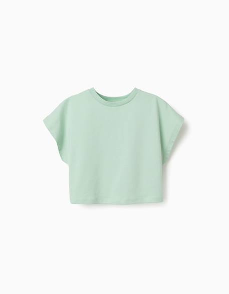 Fille-T-shirt court en coton
