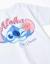 Ensemble t-shirt et short en coton avec imprimé stitch Rose clair 3 - vertbaudet enfant 