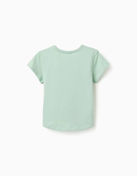 Lot de 2 t-shirts en coton avec imprimés étoiles de mer Jaune clair+Orange sombre+Vert clair 10 - vertbaudet enfant 