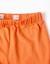 Short en coton avec taille élastique et volants Orange sombre 2 - vertbaudet enfant 