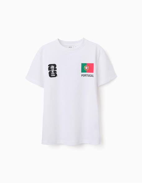 T-shirt en coton portugal fifa coupe du monde 2026 Blanc+Rouge 2 - vertbaudet enfant 