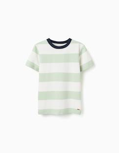 Garçon-T-shirt, polo, sous-pull-T-shirt-T-shirt en coton à rayures