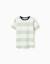 T-shirt en coton à rayures Jaune clair+Vert clair+Vert foncé 4 - vertbaudet enfant 