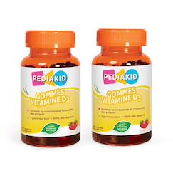 Puériculture-Gommes vitamine d3 60 oursons - lot de 2
