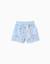 Short en coton avec imprimé carolina celas x zippy Bleu clair 1 - vertbaudet enfant 