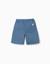 Short long en coton avec cordon de serrage carolina celas x zippy Beige clair+Bleu 6 - vertbaudet enfant 