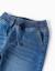Short midi en jean à enfiler avec cordon Bleu+Bleu clair+Bleu foncé 4 - vertbaudet enfant 