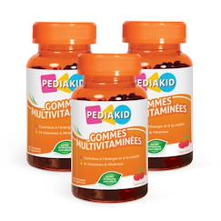 Puériculture-Gommes multivitaminées 60 oursons - lot de 3