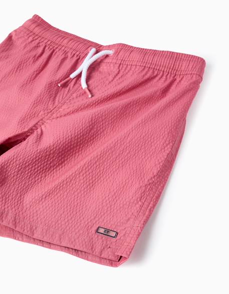 Short de bain avec cordon de serrage et poche Rose foncé 4 - vertbaudet enfant 