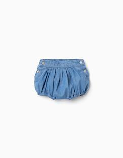 Short en jean avec taille et ourlets élastiqués  - vertbaudet enfant