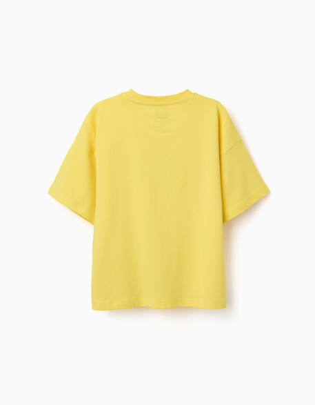 T-shirt en coton avec imprimé titi Jaune clair 2 - vertbaudet enfant 